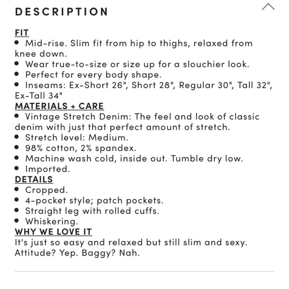 NEW Torrid 22 Crop Boyfriend Straight Vintage Stretch Mid-Rise Jean, Read Info - Picture 12 of 16